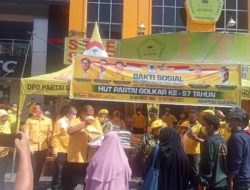 Golkar Kota Medan Gelar Bakti Sosial Di Seluruh Kecamatan.