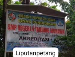 Kepsek SMPN 4 Tanjung Morawa Diduga Tak Transparan Soal Dana BOS dan Dana Komite